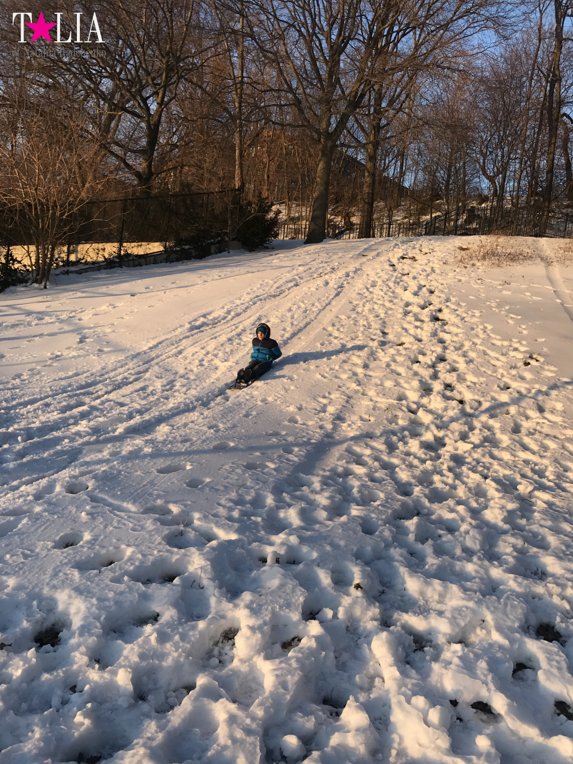 Snow in New York is a great rarity and great joy